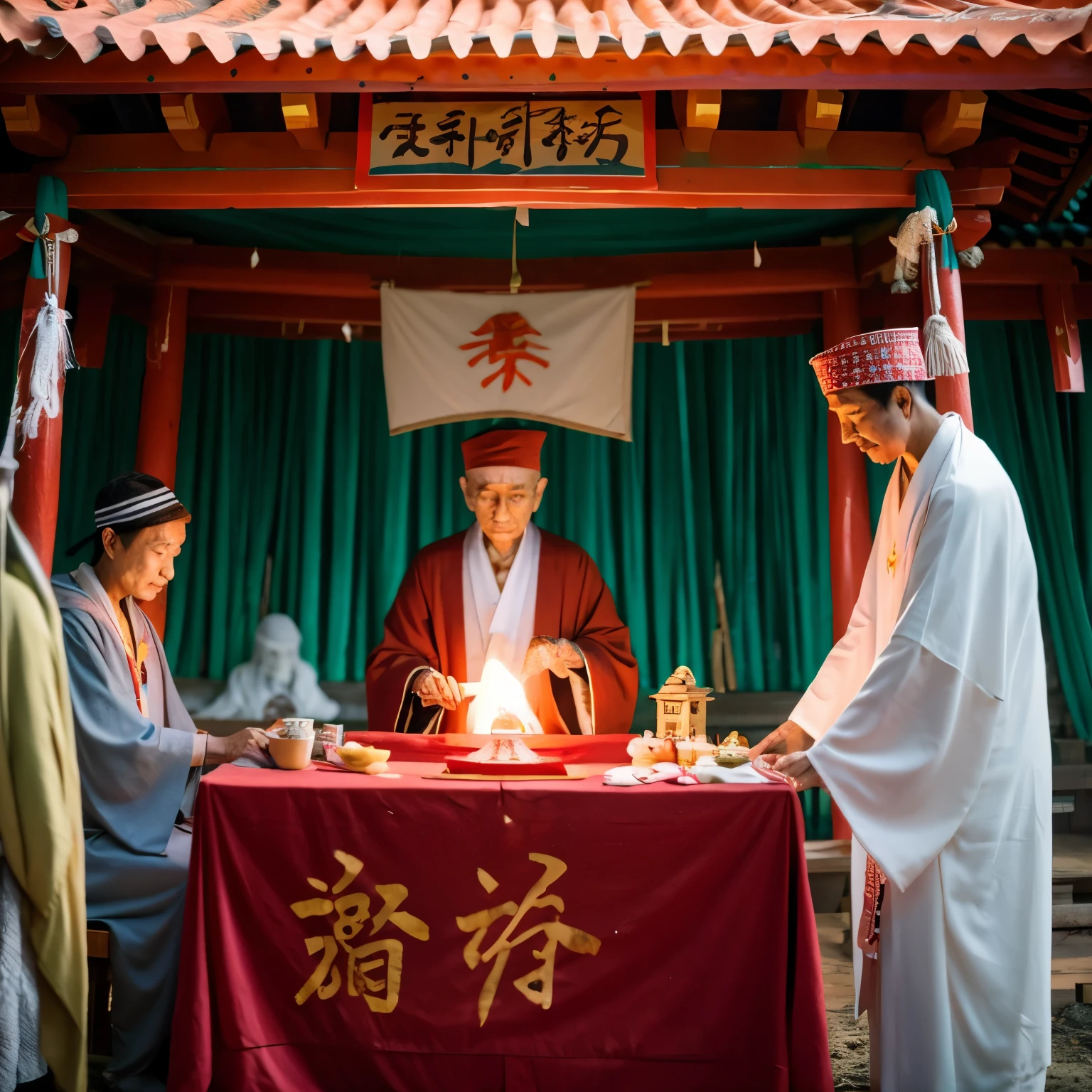 fortune teller shrine ceremony