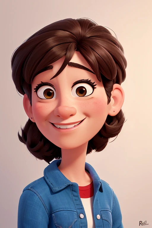 desenho de uma mulher com um grande sorriso no rosto, caricatura!!!, caricatura, caricatura, delineado!!!, caricatura style, retrato!!!!!!, sombreamento!!!, retrato!!!, retrato, caricatura illustration, retrato!!!!, arte digital!!, Direction: Ric Estrada, por Ramon Silva, self - retrato!!!!, cartoon retrato, sombreamento, realistic sketch
