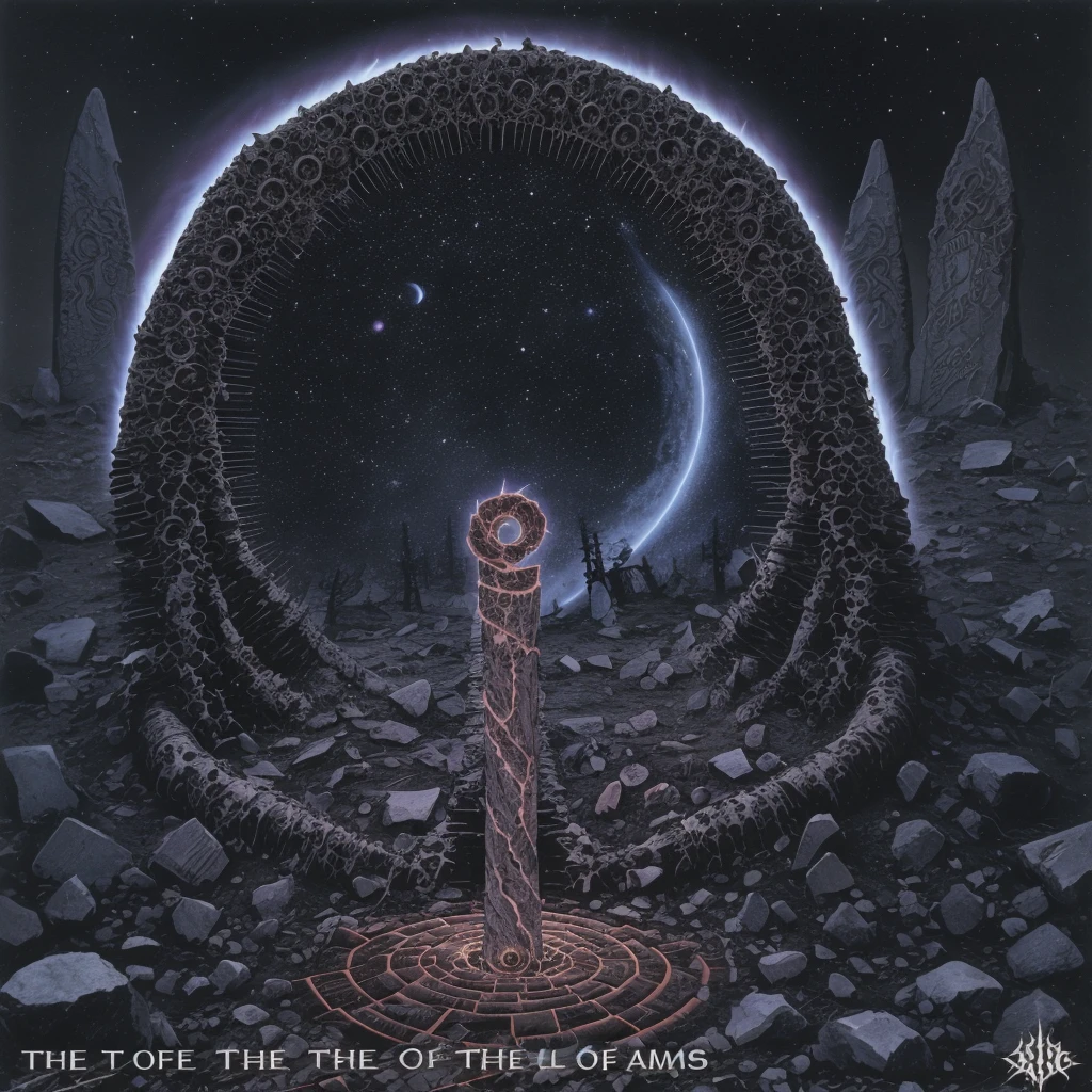 Grave of the cosmos, spiral of dead stars, deathmetal