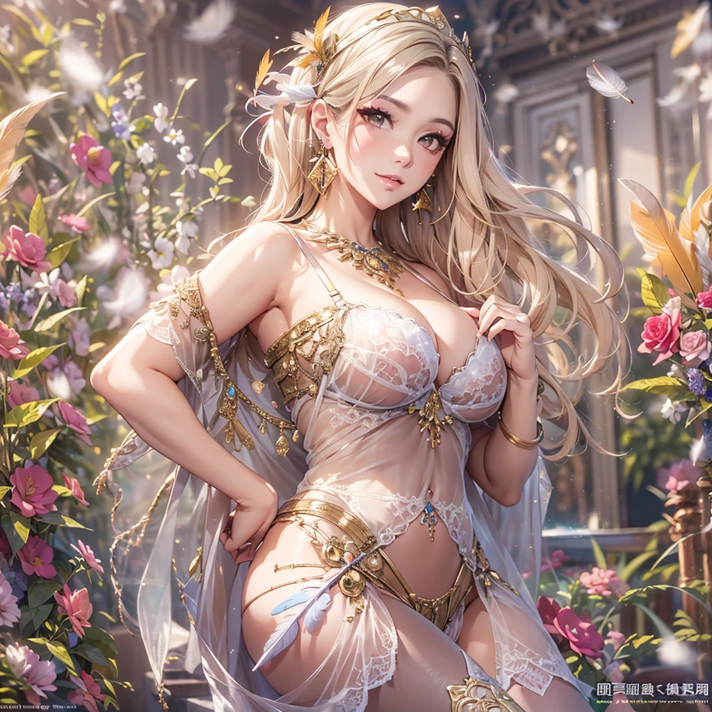 去最高のmasterpiece、beautiful美しさ, 3D two-dimensional, rich, blonde, skirt, stockings, high heels, poison、star、star、(Highly detailed CG Unity 8K wallpaper),(masterpiece), (最high quality), (Super detailed), (best work),(best shadow), (sharp eyeliner, eye shadow, fine eye:1.1), (超High resolution,realistic,最high quality,realistic),(8K,RAW photo,最high quality,マstarプル),mature woman、sensual curves、huge breasts、thighs、bubble、お尻のmasterpiece, 最high quality, Super detailed, full body shot, mature woman, beautiful mature woman, nightgown and underwear, enchanting smile, thick lips, Chubby lips, blush, looking at the viewer, provocative expression, beautiful髪型, cleavage, Plump、curvy hips、attractive face、sexy lingerie、an inviting gaze、Expression of emotions、Lewd underwear、(((erotic see-through lingerie set)))、Standing position、gorgeous accessories 、big breastsの女性, bare shoulders, golden hair, colored feather, metal ornaments, colored flowers, particle, light, (masterpiece, 最high quality, 最high quality, official art, beautiful and aesthetic:1.2), (1 girl:1.3), very detailed,(fractal art:1.1),(colorful:1.1)、(flowers:1.3),most detailed,(zentangle:1.2), (dynamic pose), (abstract background:1.3), (shiny skin), (lots of colors :1.4), ,(earrings:1.4), (feather:1.4),masterpiece, 最high quality, Super detailed, 30~40 years, full body shot, beautiful 、various hairstyles,gold headband,plump breasts,beautiful butt,greek clothing,Tulle covers the breasts,perfectly proportioned, detailed clothing details,marble,god statue,cinematic lighting, film grain, 8K, masterpiece, Super detailed, high detail, high quality, High resolution,(((NSFW:1.2)))、exposed chest、Openwork decoration,(((see through dress)))、(((解剖学的に正しいbody))) , 最high quality, Super detailed, (((Lewd underwear)))、raise your butt, from below, (((R-18)))、Hakari、thighs, big breasts, Are standing, cowboy shot, blush, (((1 girl))), (masterpiece:1.3), (High resolution), (8K), (very detailed), perfect face, Nice eye and face, (((最high quality))), (Super detailed), detailed face and eye, (alone), High resolution、beautifuleye,(((sexy pose)))、(((整ったbig breasts)))、((beautiful eye))、luxury、(((超High resolution)))、(((detailed description)))、(((ぽっちゃりbody型)))、(((解剖学的構造に一致したbodyの部位)))、beautiful長いまつ毛、バランスのとれたbody型,2 feet、Just the right size for your legs and arms、Fishnet tights、glamorous、(((Clear white and black eye)))、lipstick、Sparkling、(Undistorted face, eye, body)、jewelry、gem、(長くカールしたbeautifulまつ毛)、(((バランス良いbeautiful胸)))、(transparent, Exquisite skin:1.2)、(((完璧なglamorousボディー)))、actress face、Super beautiful、cute smile、Healing beauty、Flower shower、完璧なeye、realistic depiction、super sexy、shiny、glamorous、double eyelids、Good dark compensate、compensate、ぼやけていないeye
