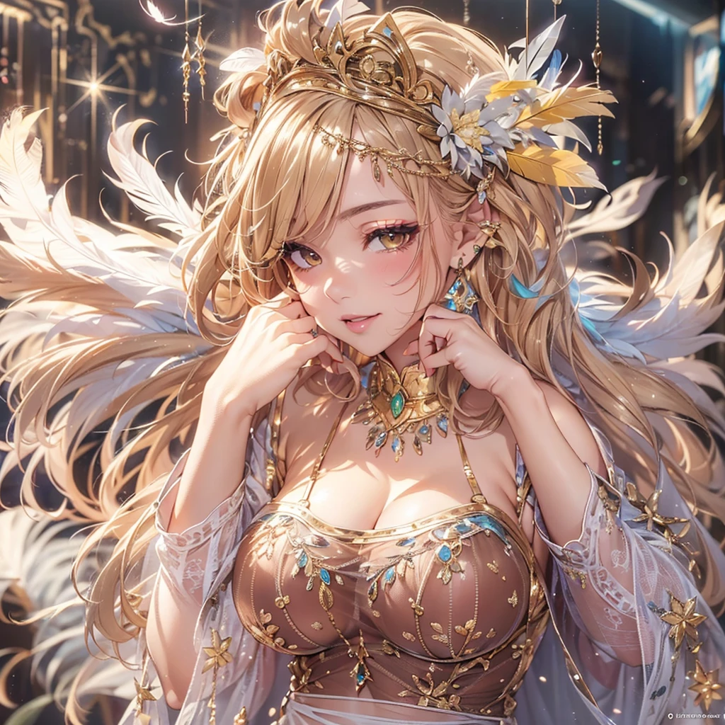 去最高のmasterpiece、beautiful美しさ, 3D two-dimensional, rich, blonde, skirt, stockings, high heels, poison、star、star、(Highly detailed CG Unity 8K wallpaper),(masterpiece), (最high quality), (Super detailed), (best work),(best shadow), (sharp eyeliner, eye shadow, fine eye:1.1), (超High resolution,realistic,最high quality,realistic),(8K,RAW photo,最high quality,マstarプル),mature woman、sensual curves、huge breasts、thighs、bubble、お尻のmasterpiece, 最high quality, Super detailed, full body shot, mature woman, beautiful mature woman, nightgown and underwear, enchanting smile, thick lips, Chubby lips, blush, looking at the viewer, provocative expression, beautiful髪型, cleavage, Plump、curvy hips、attractive face、sexy lingerie、an inviting gaze、Expression of emotions、Lewd underwear、(((erotic see-through lingerie set)))、Standing position、gorgeous accessories 、big breastsの女性, bare shoulders, golden hair, colored feather, metal ornaments, colored flowers, particle, light, (masterpiece, 最high quality, 最high quality, official art, beautiful and aesthetic:1.2), (1 girl:1.3), very detailed,(fractal art:1.1),(colorful:1.1)、(flowers:1.3),most detailed,(zentangle:1.2), (dynamic pose), (abstract background:1.3), (shiny skin), (lots of colors :1.4), ,(earrings:1.4), (feather:1.4),masterpiece, 最high quality, Super detailed, 30~40 years, full body shot, beautiful 、various hairstyles,gold headband,plump breasts,beautiful butt,greek clothing,Tulle covers the breasts,perfectly proportioned, detailed clothing details,marble,god statue,cinematic lighting, film grain, 8K, masterpiece, Super detailed, high detail, high quality, High resolution,(((NSFW:1.2)))、exposed chest、Openwork decoration,(((see through dress)))、(((解剖学的に正しいbody))) , 最high quality, Super detailed, (((Lewd underwear)))、raise your butt, from below, (((R-18)))、Hakari、thighs, big breasts, Are standing, cowboy shot, blush, (((1 girl))), (masterpiece:1.3), (High resolution), (8K), (very detailed), perfect face, Nice eye and face, (((最high quality))), (Super detailed), detailed face and eye, (alone), High resolution、beautifuleye,(((sexy pose)))、(((整ったbig breasts)))、((beautiful eye))、luxury、(((超High resolution)))、(((detailed description)))、(((ぽっちゃりbody型)))、(((解剖学的構造に一致したbodyの部位)))、beautiful長いまつ毛、バランスのとれたbody型,2 feet、Just the right size for your legs and arms、Fishnet tights、glamorous、(((Clear white and black eye)))、lipstick、Sparkling、(Undistorted face, eye, body)、jewelry、gem、(長くカールしたbeautifulまつ毛)、(((バランス良いbeautiful胸)))、(transparent, Exquisite skin:1.2)、(((完璧なglamorousボディー)))、actress face、Super beautiful、cute smile、Healing beauty、Flower shower、完璧なeye、realistic depiction、super sexy、shiny、glamorous、double eyelids、Good dark compensate、compensate、ぼやけていないeye