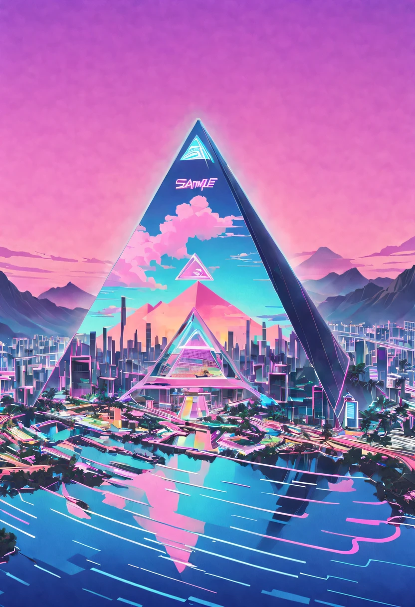 vaporwave头部和身体分开, David sculpture interior, double contact, 商品ocean报,cyberpunk city in background, Ink punk, Colorful neon lights，futuristic city, English title，fantasy, matrix, desert, ocean, pyramid,Screen close-up,coconut tree, 24th century,Strong psychedelic colors and retro-future decadence,distressed and stylized, illusory、Collage、No order，dystopian、Lo-Fi、sample fusion jazigital、chiptune、Fault art、futuristic、High quality、dematerialized art、retro tech、Surrealism,vaporwave nostalgia, very vaporwave, maximalist vaporwave, vaporwave, vaporwave!, vaporwave aesthetics, cyberpunk vaporwave, 90s aesthetic, vaporwave art, 90s aesthetic, 90's aesthetic, hip hop vaporwave, vaporwave aesthetic, vaporwave cartoon,