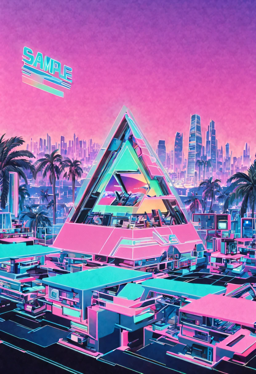 vaporwave头部和身体分开, David sculpture interior, double contact, 商品ocean报,cyberpunk city in background, Ink punk, Colorful neon lights，futuristic city, English title，fantasy, matrix, desert, ocean, pyramid,Screen close-up,coconut tree, 24th century,Strong psychedelic colors and retro-future decadence,distressed and stylized, illusory、Collage、No order，dystopian、Lo-Fi、sample fusion jazigital、chiptune、Fault art、futuristic、High quality、dematerialized art、retro tech、Surrealism,vaporwave nostalgia, very vaporwave, maximalist vaporwave, vaporwave, vaporwave!, vaporwave aesthetics, cyberpunk vaporwave, 90s aesthetic, vaporwave art, 90s aesthetic, 90's aesthetic, hip hop vaporwave, vaporwave aesthetic, vaporwave cartoon,