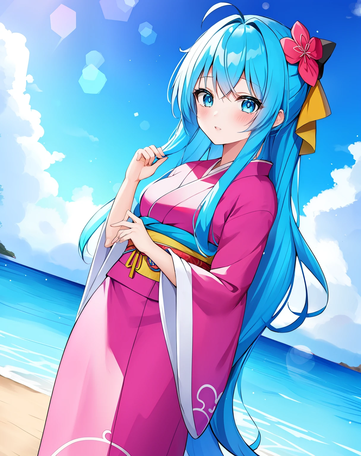 Anime girl with blue hair and blue eyes, Best Anime 4K Kona-chan Wallpaper, anime wallpaper 4k, anime wallpaper 4k, Wallpaper Anime Blue Water, anime style 4k, anime art wallpaper 4k, anime art wallpaper 4k, Kantai Collection Style, 4k anime wallpaper,,Anime girl with blue hair and blue eyes wearing a kimono, anime moe art style, mikudayo, , teal hair anime girl, in kimono, in kimono, shirabii, Cute girl anime visual, long hair