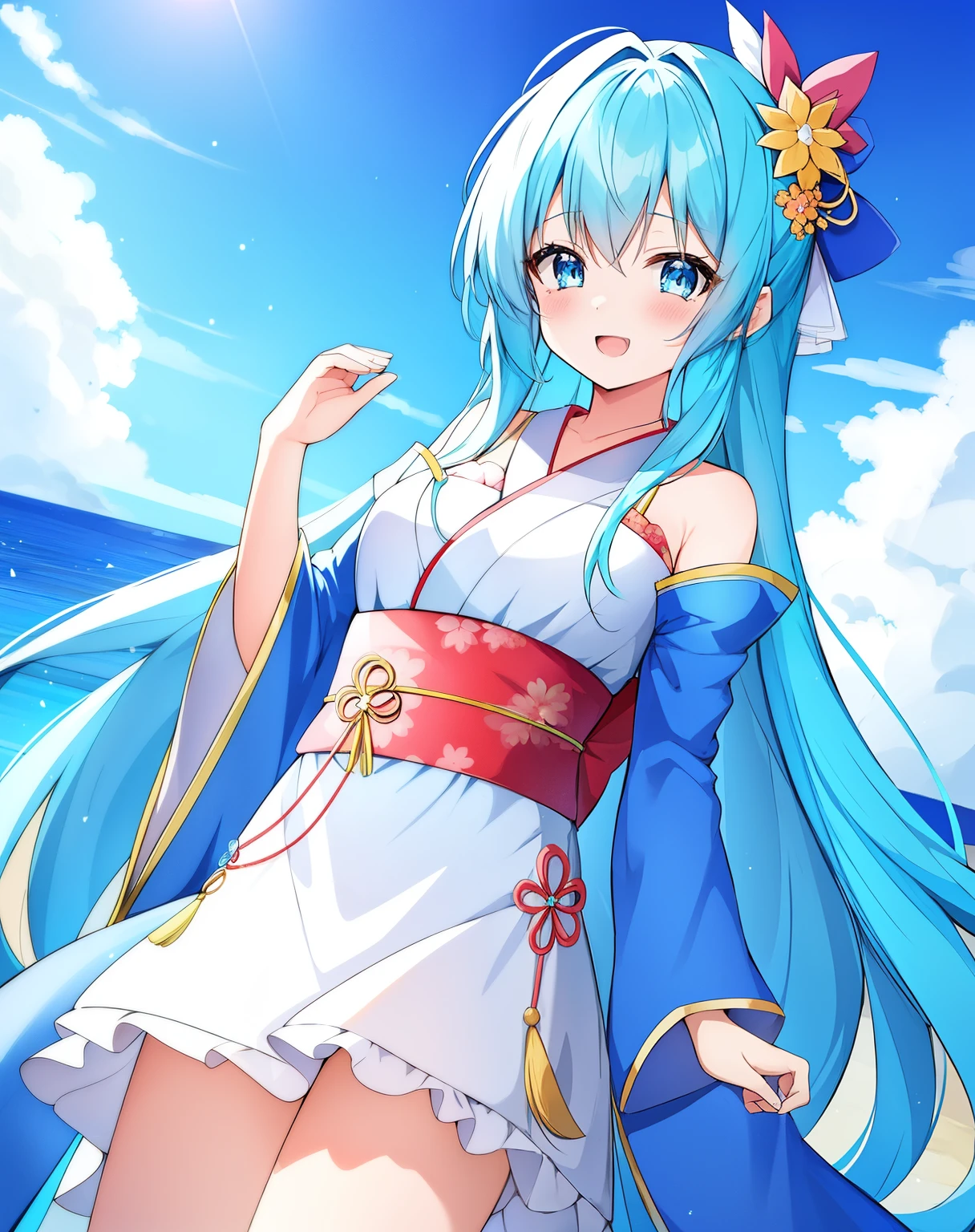 Anime girl with blue hair and blue eyes, Best Anime 4K Kona-chan Wallpaper, anime wallpaper 4k, anime wallpaper 4k, Wallpaper Anime Blue Water, anime style 4k, anime art wallpaper 4k, anime art wallpaper 4k, Kantai Collection Style, 4k anime wallpaper,,Anime girl with blue hair and blue eyes wearing a kimono, anime moe art style, mikudayo, , teal hair anime girl, in kimono, in kimono, shirabii, Cute girl anime visual, long hair