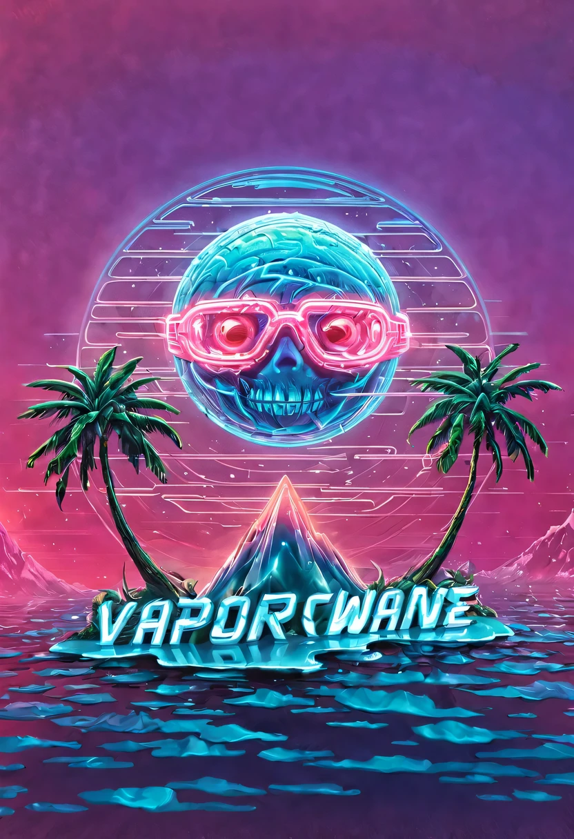 vaporwave头部和身体分开, Sculpture interior, double contact, 商品ocean报,cyberpunk city in background, Ink punk, Colorful neon lights，futuristic city, logo，fantasy, matrix, desert, ocean, pyramid,Screen close-up,coconut tree, 24th century,Strong psychedelic colors and retro-future decadence,distressed and stylized, illusory、Collage、No order，dystopian、Lo-Fi、sample fusion jazigital、chiptune、Fault art、futuristic、High quality、dematerialized art、retro tech、Surrealism,vaporwave nostalgia, very vaporwave, maximalist vaporwave, vaporwave, vaporwave!, vaporwave aesthetics, cyberpunk vaporwave, 90s aesthetic, vaporwave art, 90s aesthetic, 90's aesthetic, hip hop vaporwave, vaporwave aesthetic, vaporwave cartoon, High resolution textures,All sorts (masterpiece:1.2), best quality, (super detailed, most detailed:1.2),