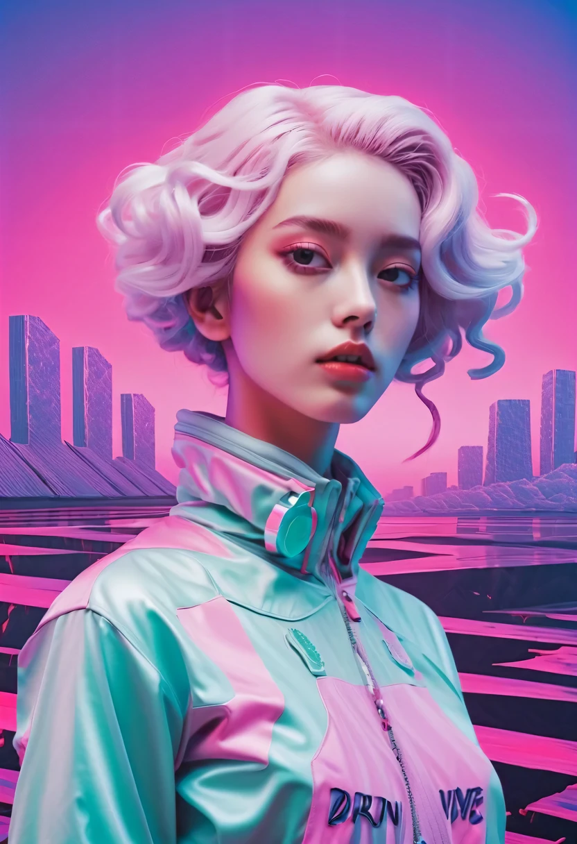 Vaporwave aesthetics is an art form，Features include the illusion of modern art、Collage、No order，There is also a strong psychedelic color and retro-future decadent atmosphere.。Vaporwave art form through music、Visual elements and other forms of expression，Presenting unique vaporwave aesthetics。Vaporwave art originated from the Internet electronic music genre in the early 1910s，Mainly sampling Europe, Snippets of American or Japanese pop music from the 1900s，after slowing down、crazy、distressed and stylized，Forming a retro and confused music style。at the same time，Vaporwave aesthetics also incorporates a large number of Internet elements，e.g. digital data、fantasy font、Brilliant colors ETC.，These elements have become part of the vaporwave aesthetic。The vaporwave aesthetic style can be summarized as cyberpunk、dystopian、Lo-Fi、sample fusion jazigital、chiptune、Fault art、futuristic、High quality、dematerialized art、retro tech、Surrealism, ETC.。