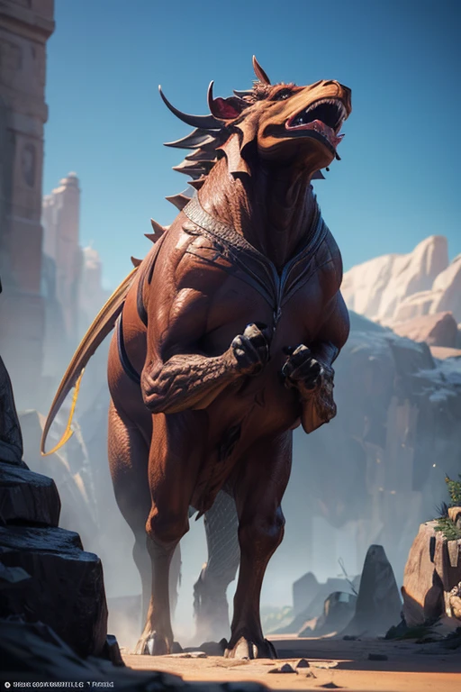 (best quality,4k,8k,highres,masterpiece:1.2), ultra-detailed, realistic, fantasy character, riding a large creature, 3D rendering stylized, multiple contest winner, trending on Polycount, 3D rendered character artwork in 8K resolution, (rendered using octane) fantasy style, 3D character concept art, vibrant zbrush render, epic character artwork, colorful Zbrush render
