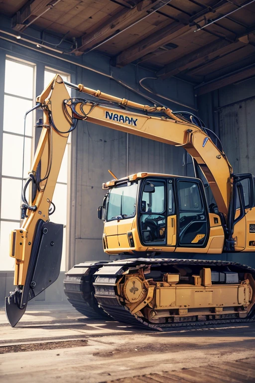 (best quality,4k,8k,highres,masterpiece:1.2),ultra-detailed,(realistic,photorealistic,photo-realistic:1.37),white background,yellow toy excavator close-up shot,heavy machinery,big shovel,product render,large construction machinery,photo rendering,3D model,portrait image,3/4 view,introduction,background-free,innovative,digital rendering,commercial photo,detailed,illustration,high-quality product image,CGI rendering
