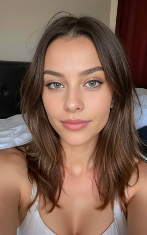  8kJolie belle blonde en pyjama sexy faisant un selfie (dans un lit), Selfie, décolleté, highly detailed, 14 ans, visage innocent, naturally wavy hair, yeux bleus, high resolucion, tmasterpiece, Meilleur Qulaity, intricate high detail, highly detailed, mise au point nette, detailed skin, realistic skin texture, texture, detailled eyes, professionnel, 4K, sourire charmant, prise avec Canon, 85 mm, Light depth of field, Kodak Vision Couleur, perfect fit body, extremly detailed, photographier_\(ultra\), photographierréaliste, Realstic, Post-traitement, maximum details, roughness, real life, ultrarealistic, photorealism, photographie, 8K UHD, photographie nude 