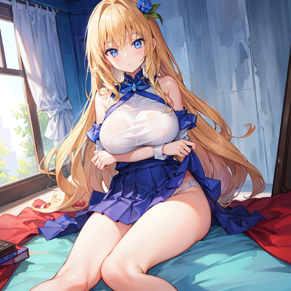 BREAK 1girl, idle, cute, kawaii, cool girl face,
BREAK idol costume, miniskirt,
BREAK (enormous ultra gigantic huge pointy breasts:1.5, covered nipples, breasts expantion, overflow breast, thin waist, middle hips, ),
BREAK looking at viewer,
BREAK (sitting on bed, m-shaped spreading legs:1.5, skirt lift:1.5, miniskirt, putting up skirt, wet panties, crossed arms, ),
BREAK indoor, bedroom,
BREAK (masterpiece, Best Quality, ultra detailed, High resolution, Unity 8k wallpaper), (Illustration:0.8),
BREAK (Beautiful detailed eyes:1.6), extra detailed face, Perfect Lighting, extremely details CG, (Perfect hands, Perfect Anatomy),