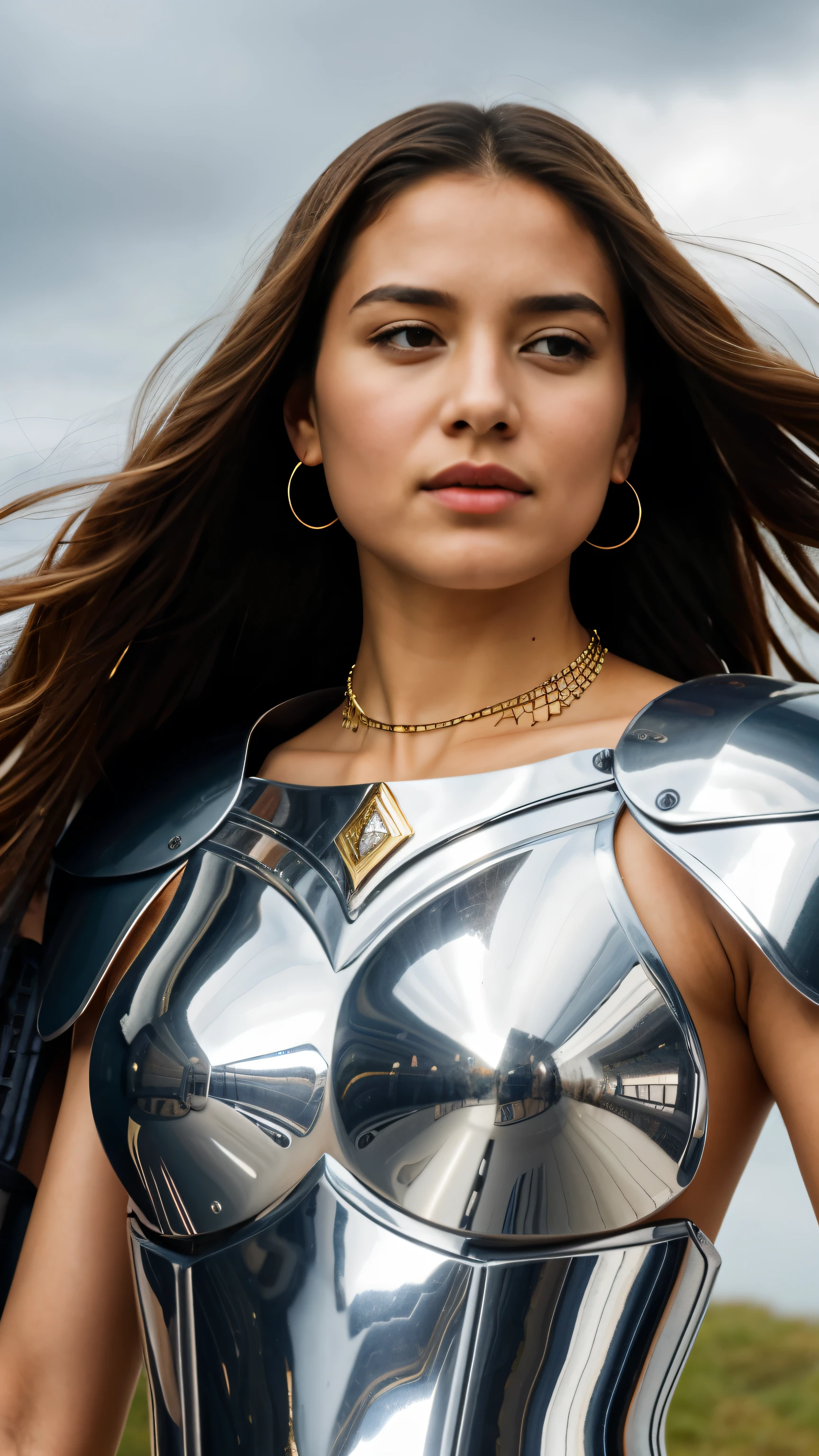 Consider incorporating meaningful accessories that tell a story about the warrior queen's journey—perhaps a necklace with a significant pendant or bracelets that represent victories in battle. These details can add a layer of depth to her character.
Experiment with different materials for her armor and clothing, giving attention to the interplay of light and shadow. For instance, polished metal might catch highlights differently than leather or fabric, contributing to the overall richness of the illustration.
Think about the queen's surroundings; include subtle details that speak to her leadership, such as a royal banner or a throne. These elements can further establish her authority and reinforce the narrative.
If you envision the warrior queen in a specific environment, consider the weather conditions. Rain or wind could add a dynamic element to the illustration, creating movement in her hair and garments. Similarly, play with reflections to capture the atmosphere and intensity of the moment.
Lastly, consider the perspective and framing of the illustration. Experiment with different angles that showcase her strength and charisma, whether it's a commanding full-body pose or a close-up that highlights the determination in her eyes.