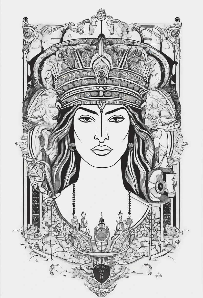 Picasso-style line drawings