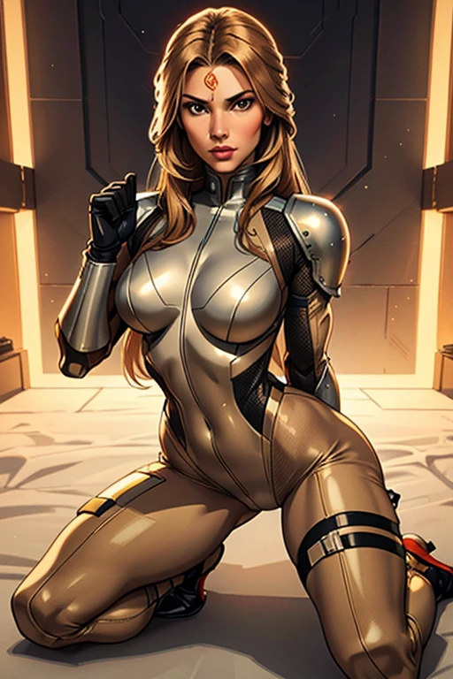 Beautiful Warrior, Nude, Big breast, Blond hair, thighs