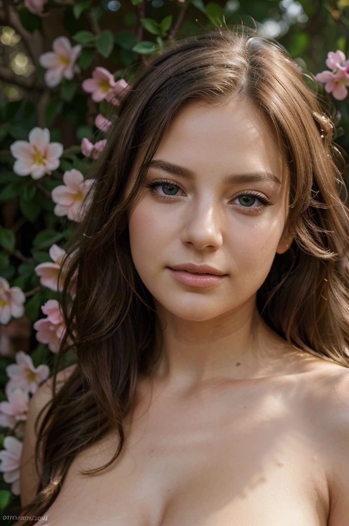 (best quality,4k,8k,highres,masterpiece:1.2),ultra-detailed,(realistic,photorealistic,photo-realistic:1.37),beautiful detailed eyes,beautiful detailed lips,extremely detailed face,longeyelashes,1girl,illustration,soft lighting,dim lights,bright colors,subtle shading,highlighted cheekbones,windblown hair,wavy hair,serene expression,romantic atmosphere,gentle smile,glossy finish,feminine features,vibrant background,floral garden scenery,curved lines,delicate brushstrokes,impressionistic style woman who sucks dicks