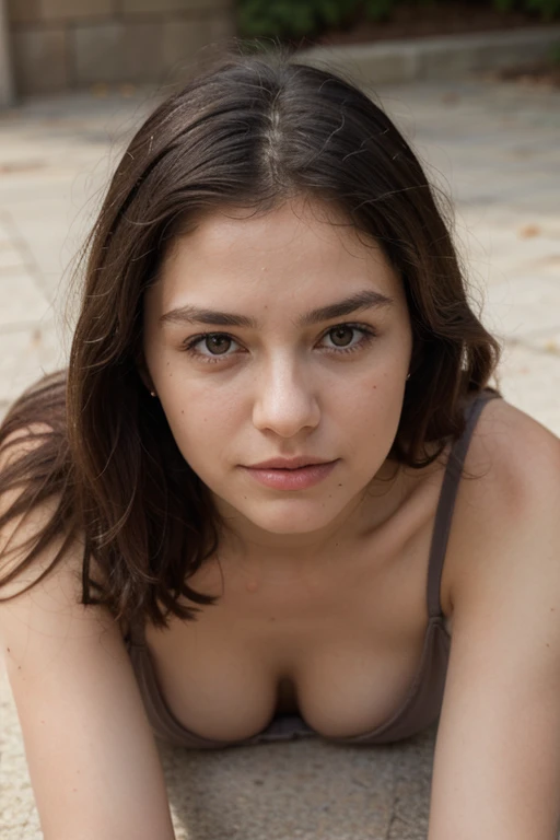 ((best quality)), ((masterpiece)), (detailed), perfect face laying on the ground
