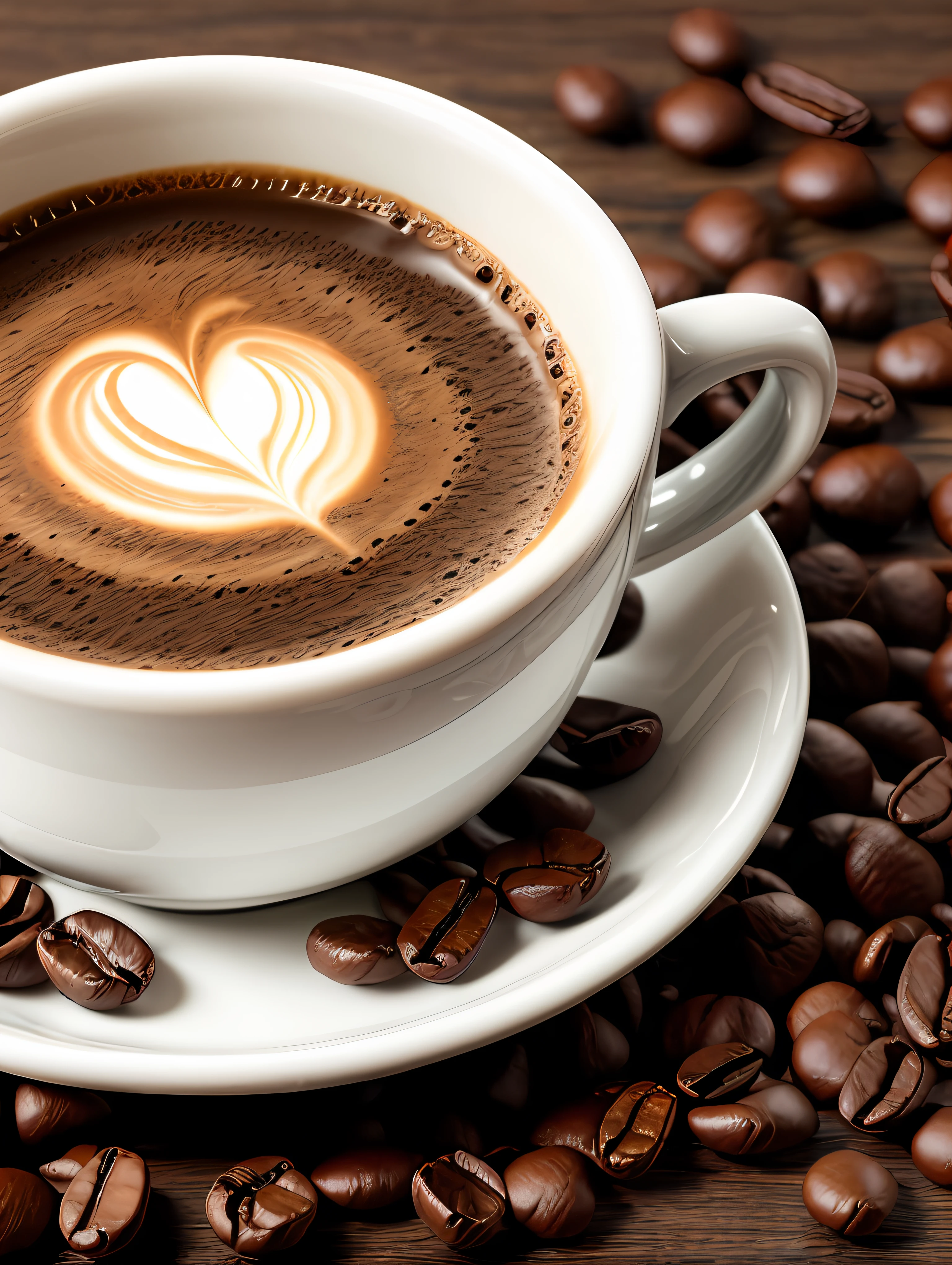 a cup of hot coffee, smoke, Coffee beans, Realist, Meat, French press, difficult, Blur background