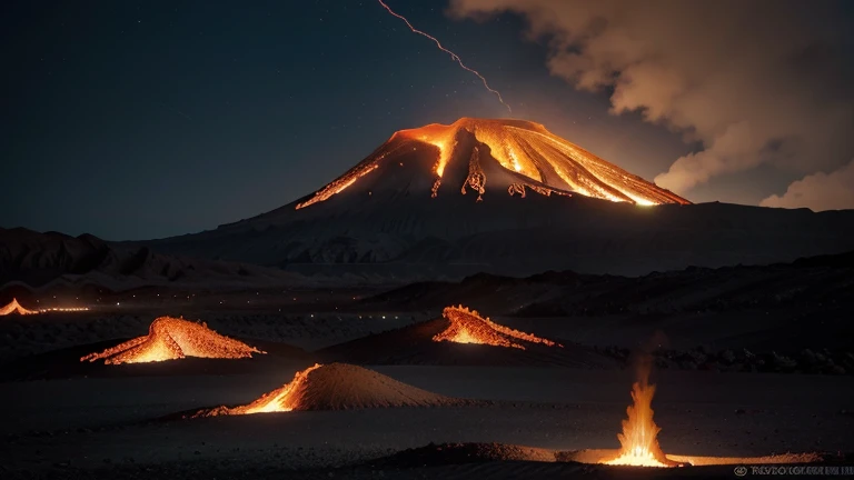 fundo 4k realistico , or dark or a gradient of colors reminiscent of the intense heat of an erupting volcano. Cores como vermelho, orange and yellow are ideal for conveying the sense of danger and mystery
