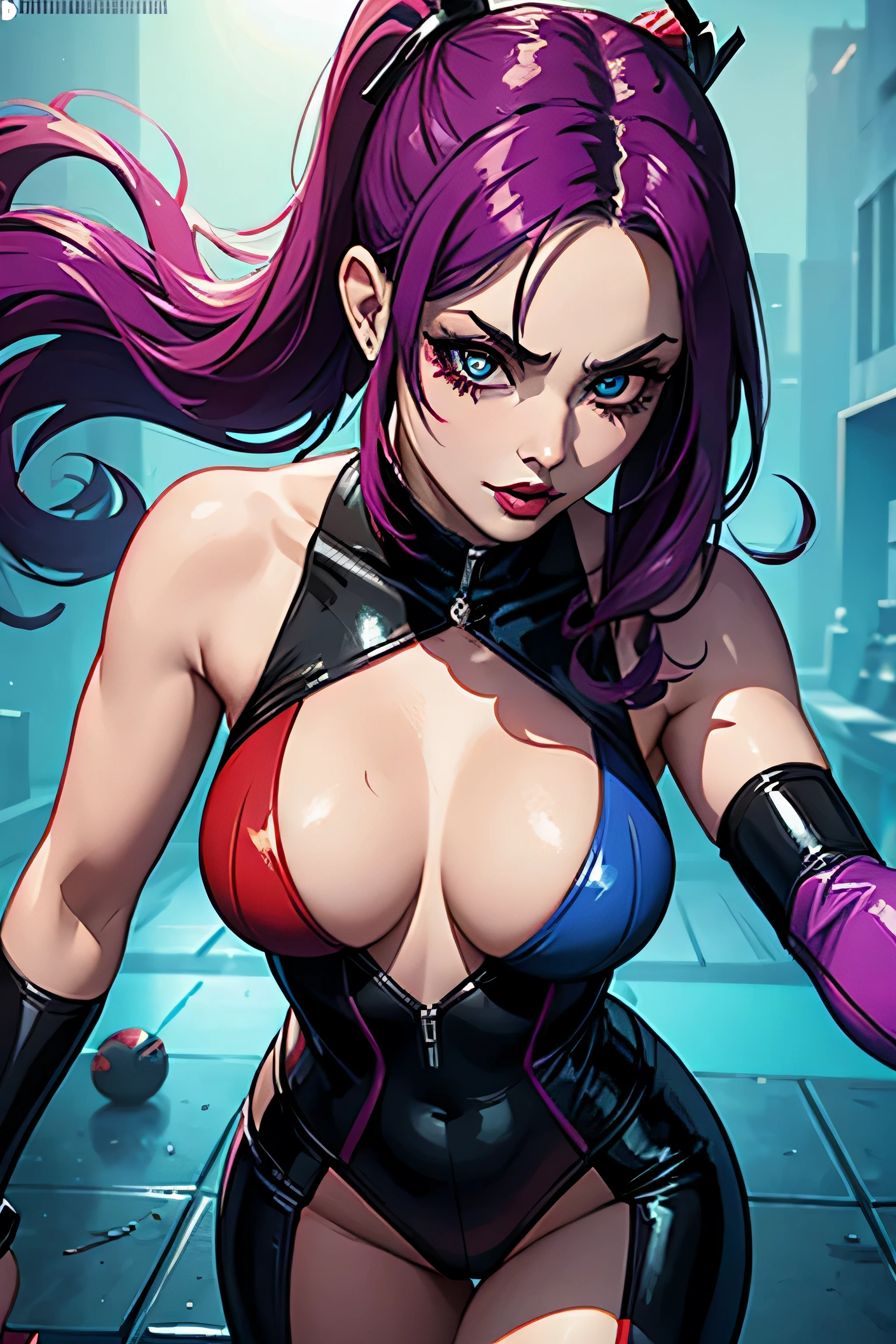 Harley Quinn and Psylocke mashup