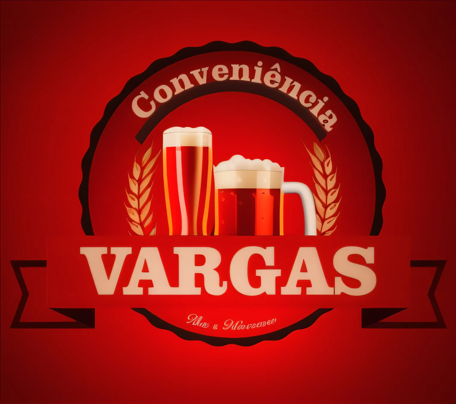 imagem arafada de um copo de cerveja com uma fita vermelha e uma fita vermelha com as palavras vargas, Vargas, logotipo da cerveja, por György Vastagh, Direction: Alonso Vazquez, by Inacio Zuloaga, Direction: Enrique Grau, por Francis Zuniga, Direction: Joris van der Haagen, Direction: John Vaszary