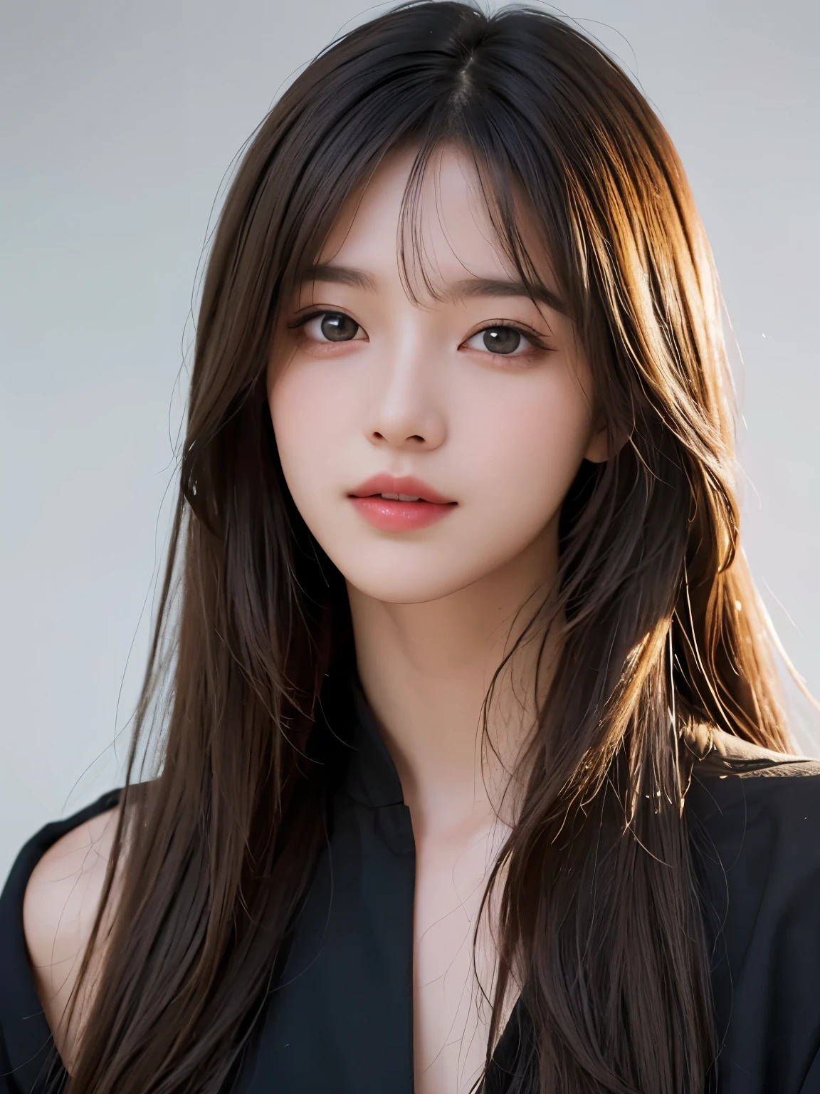 masterpiece, best picture quality, high quality, beautiful girl, Japanese, Japanese school girl, popular Korean makeup, detailed, swollen eyes, detailed eyes, detailed skin, beautiful skin, ultra high resolution, (reality: 1.4), very beautiful, slightly younger face, beautiful skin, slender, (ultra realistic), (illustration), (high resolution), (8K), (highly detailed), (best illustration), (beautifully detailed eyes), (super detailed), (wallpaper), (detailed face), looking at viewer, fine details, detailed face, pureerosfaceace_v1, smiling, looking straight ahead, looking straight ahead, angle from waist up, realistic photo, bright lighting, professional lighting, blonde, long hair, dark ruins, big red moon, gorgeous red and black dress, mature woman, long stylish bangs,キスショット・アセロラオリオン・ハートアンダーブレード