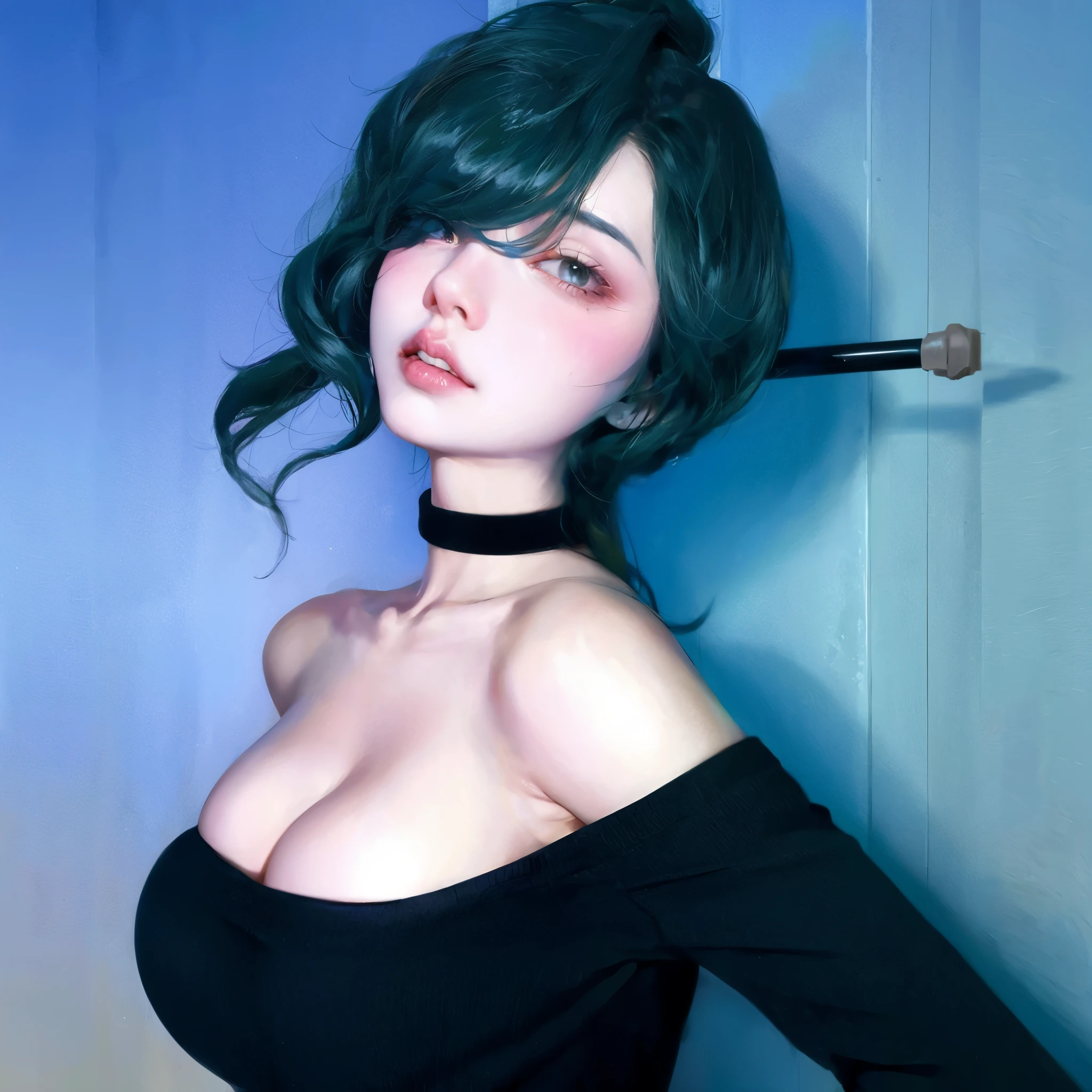 Con un vestido elegante