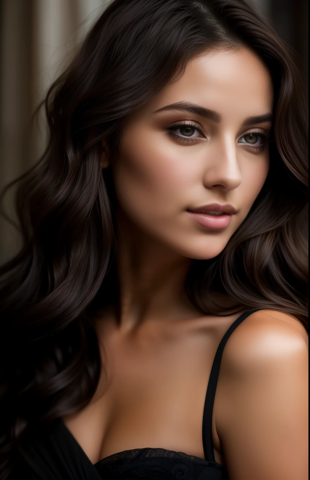 Introducing Isabella, the brunette beauty whose cascading waves frame her face in an elegant embrace. Her deep, soulful eyes invite you into a world of mystery, while her poise and grace leave an indelible impression. How will you unravel the enigma of Isabella?