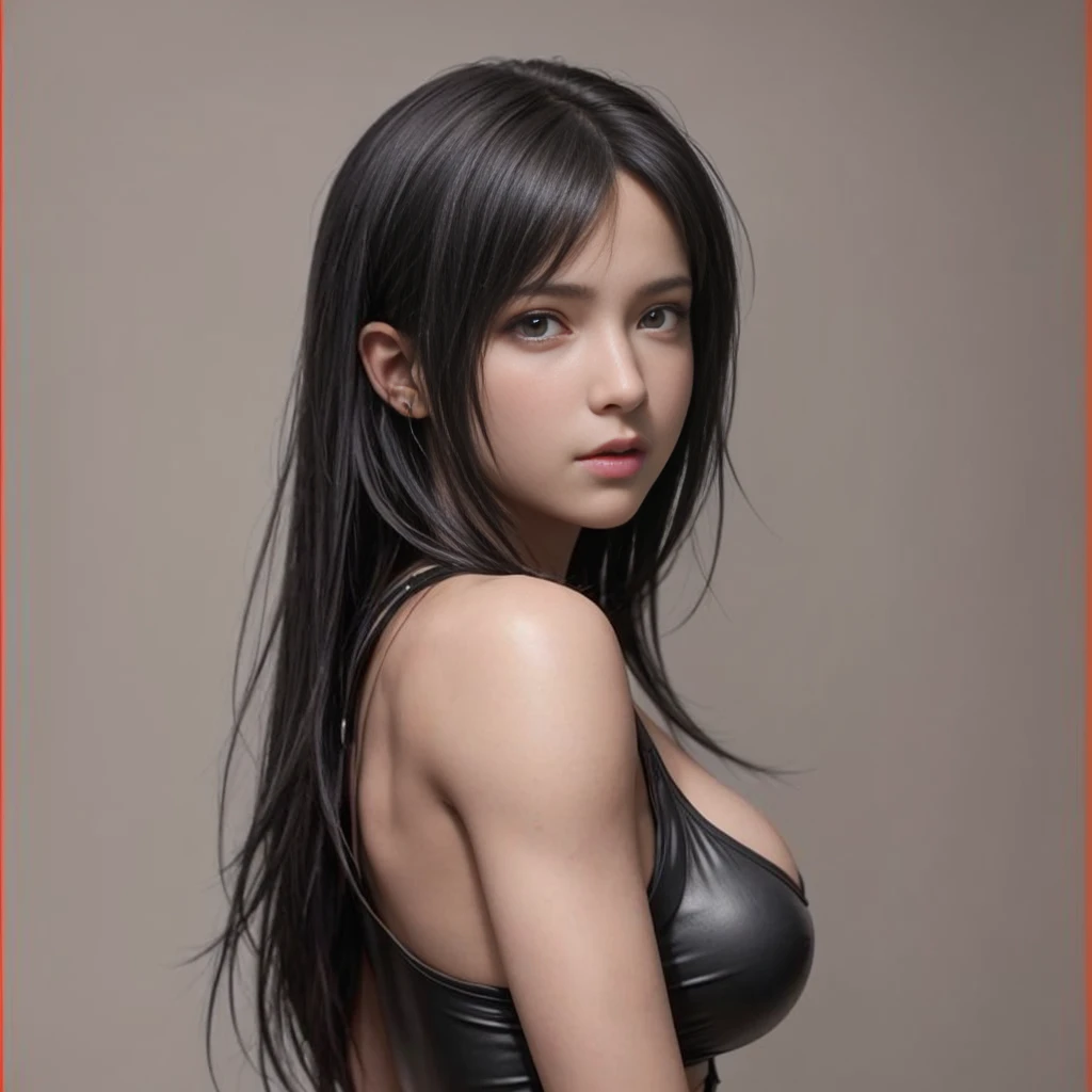 (best quality,ultra-detalhado),(Realistic:1.37),Tifa Lockhart, Rosto bonito e detalhado, serious expression, textura ultra realista, rosto delicado, corpo delicado