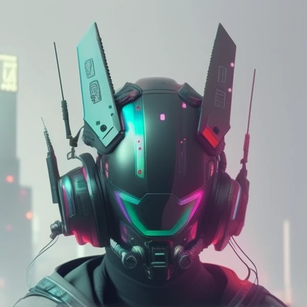 un gros plan d&#39;a person wearing a helmet with a gun, Soldat cyberpunk, Beeple style hybrid blend, a un style cyberpunk, Hyper-realistic cyberpunk style, style cyberpunk discret, Casque cyberpunk, chevalier cyberpunk, style artistique cyberpunk, Cyberpunk futuriste, advanced digital cyberpunk art, casque cyberpunk, CGSotite cyberpunk, cyberpunk futuriste neo, visage cyberpunk, cyberpunk futuriste