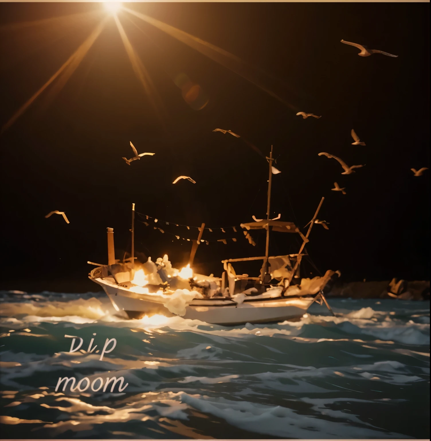 Make a hd picture and text in picture is v.i.p moom