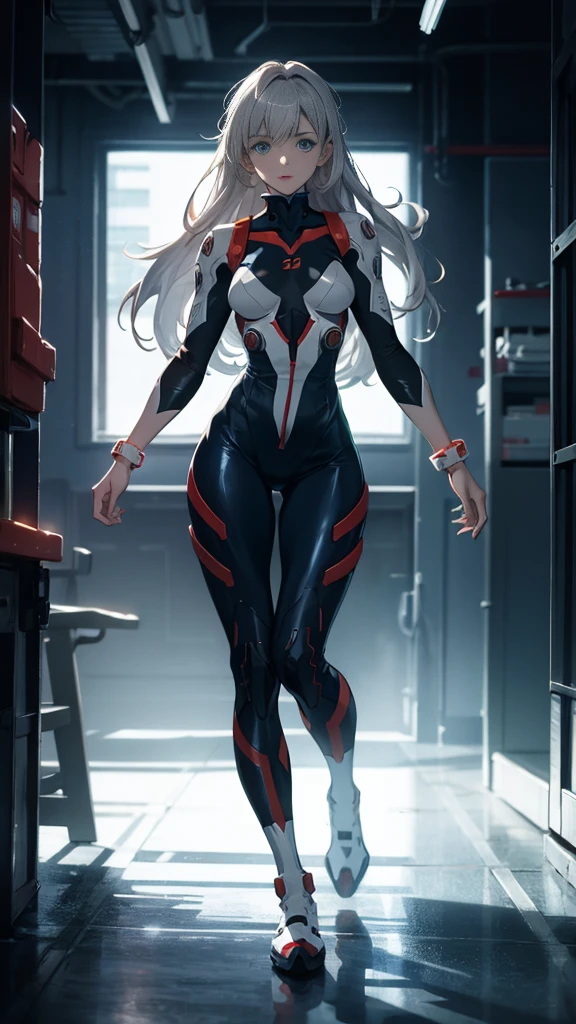 (((full body photo)))  (((Young Woman))), ((Best Quality)), ((masutepiece)), (Detailed: 1.4), (Absurd), 35-year-old adult woman with Simon Bisley-style micro thong, Genesis evangelion neon style clothing, 2-piece clothing, Long silver hair, arm tatoo, cybernetic hands, pastel, Centered, scale to fit the dimensions, nffsw (High dynamic range),Ray tracing,NVIDIA RTX,Hyper-Resolution,Unreal 5,Subsurface Dispersion,  PBR Texture, Post-processing, Anisotropy Filtering, depth of fields, Maximum clarity and sharpness, Multilayer textures, Albedo and specular maps, Surface Shading, accurate simulation of light and material interactions, Perfect proportions, Octane Render, Two-tone lighting, Wide aperture, Low ISO, White Balance, thirds rule, 8K Raw, Crysisnanosuit,loraeyes,nijistyle,pantyhose,Blue eyes