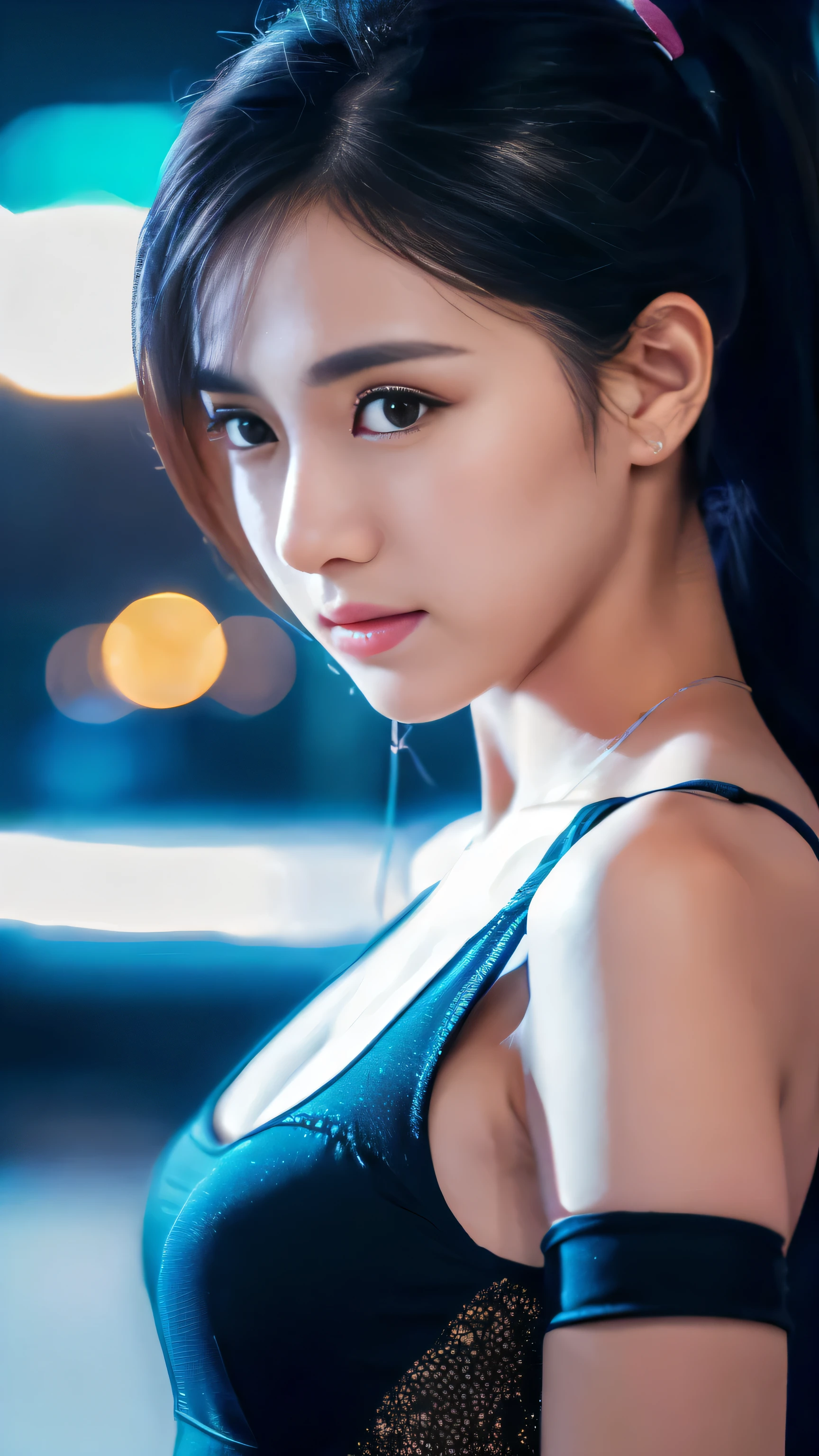 ((beautiful girl with cell phone in hand)) 4K 8K:: realistic::4 cyberpunk::1 --v 4 --quality 2