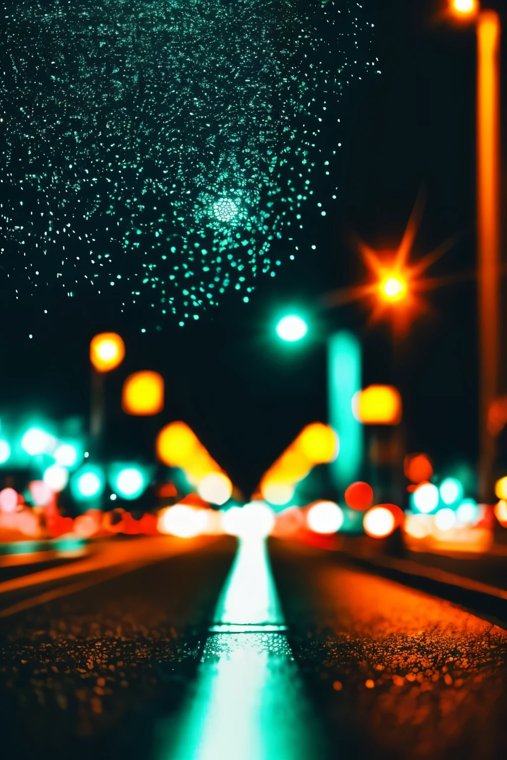 "Elevate your photo to award-winning status with a captivating night scene. Let the city lights dance in the background as you focus on a single traffic light, adding a touch of bokeh for a truly stunning effect."