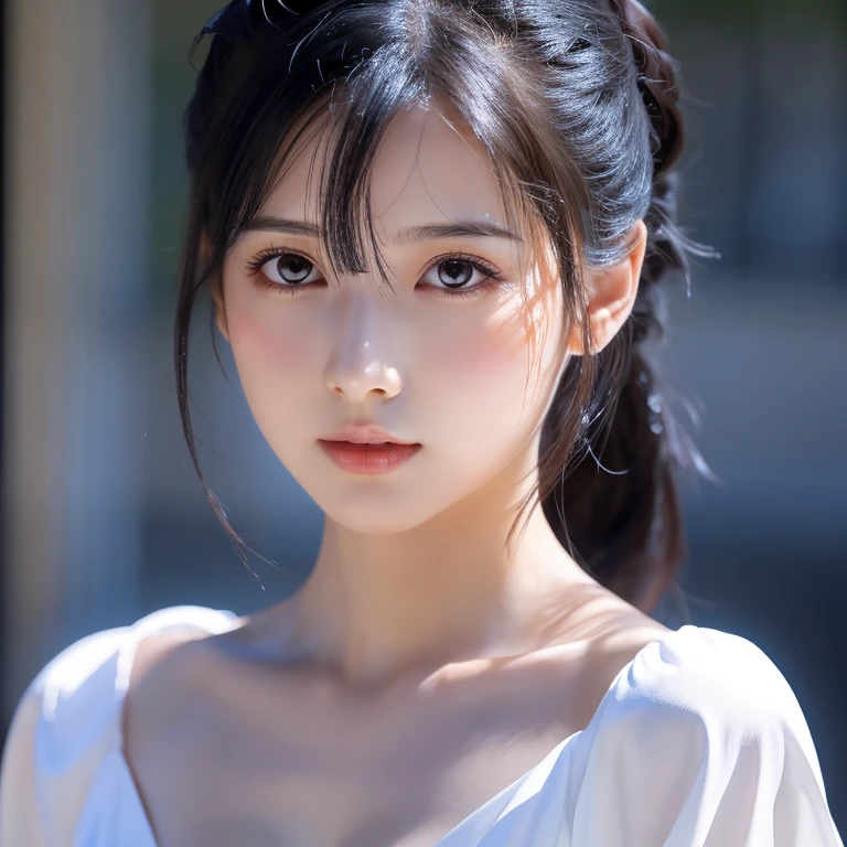 dressed, (photo realistic:1.4), (hyper realistic:1.4), (realistic:1.3),
(smoother lighting:1.05), (increase cinematic lighting quality:0.9), 32K,
1girl,20yo girl, realistic lighting, backlighting, light on face, ray trace, (brightening light:1.2), (Increase quality:1.4),
(best quality real texture skin:1.4), finely detailed eyes, finely detailed face, finely quality eyes,
(tired and sleepy and satisfied:0.0), face closeup, t-shirts,
(Increase body line mood:1.1), (Increase skin texture beauty:1.1)