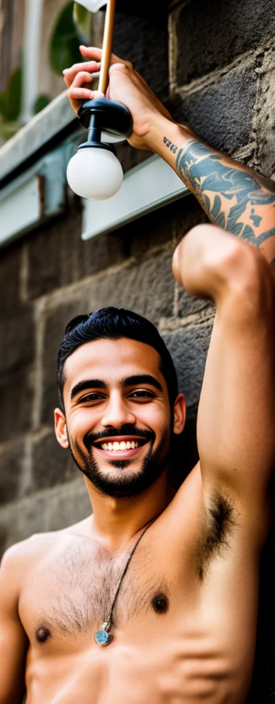 Homem adolescente de conhecido por ser uma pessoa bastante fluida e leve. Your body is lean and well defined , with muscles that move elegantly and gracile. When dancing , He seems to be in perfect tune with the music and the environment around him , como se estivesse sendo levado pelo vento. His face is marked by an easy and welcoming smile , que parece convidar as pessoas a se aproximarem. seus olhos brilham com uma intensidade incomum , como se capturassem a luz do sol e refletissem em tons de verde e azul. His thick eyebrows give him a strong and decided appearance , But his smile softens these traits and gives him a more relaxed and friendly air.