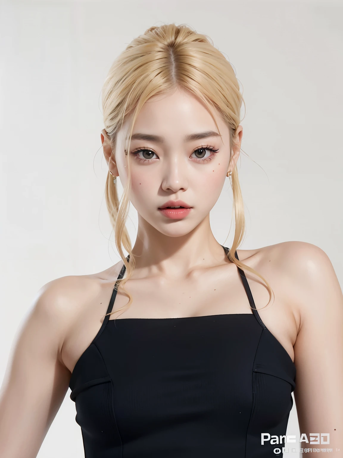 A closeup of a woman in a black bra top posing for a photo, Jennie Blackpink, jossi do blackpink, Parque Roseanne do Blackpink, Casa Yunjoo, linda mulher coreana jovem, Heonhwa Choe, Mulher sul-coreana bonita, Retrato de Jossi do Blackpink, mulher coreana jovem bonita, Parque Ji-min, Jiyun Chae, coreana