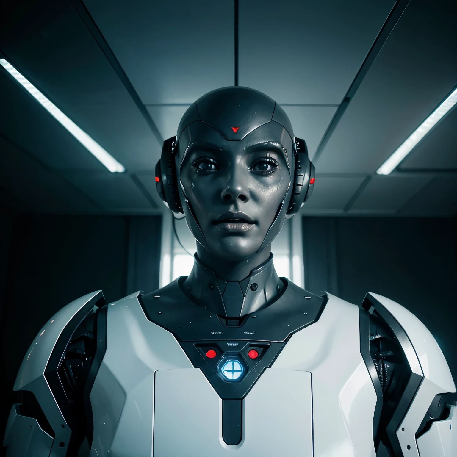 Futuristic robot alien technological fiction terrifying evolved 