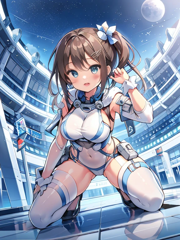 score_9, score_8_up, score_7_up, source_アニメ, Idealized Forms, Natural Light, details background, blurry background, extremely detailed,yukikaze (kancolle), brown hair, brown eyes,short hair,(petite),completely nude,(supplyed eyes),((tears)),blush,nipples,navel,vaginal,orgasm,trembling,1girl, solo, bind_all, machine, spread legs, bdsm,(from bhind),look back,ass