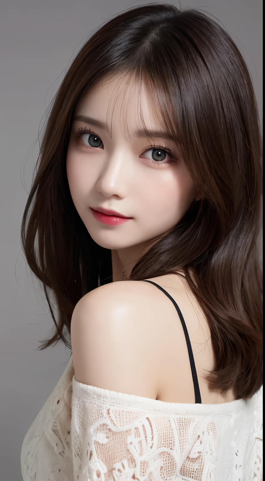 table top, highest quality, shape, Super detailed, finely, High resolution, 8k wallpaper, 完璧なダイナミックな構shape, beautiful and detailed eyes, long sleeve winter dresses,medium hair, small breasts, natural color lip, random sexy pose,smile,、20 year old girl、midnight、beautiful and detailed face、perfect and beautiful face,Big eyes、RAW photo、spread your arms and legs wide、Express your best mood with your whole body、beautiful and detailed eyes、small face、beautiful duplex、slim face and style,Blur background,Looking up、Shooting from the side