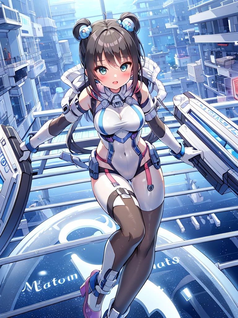 extreme detail,masterpiece,future city,with a girl (Energy Shield):1.3,Tight Fit Bodysuit,protect yourself from danger,use a shield in battle,Futuristic buildings,flying car,the shield becomes brighter,repel the invaders