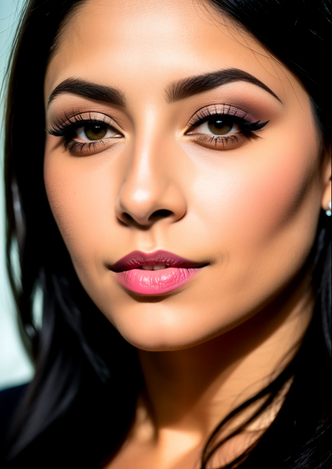 Cru, estilo, Um retrato impressionante de uma mulher de 38 anos, Beautiful with striking features. Ela deve ter longos cabelos pretos, a captivating look and a seductive expression. O pano de fundo deve ser Roma, permitindo que a mulher seja o ponto focal da imagem. Por favor, Pay close attention to details, como realces e sombras no rosto e no cabelo, para criar uma imagem realista e realista. Experiment with different lighting techniques to enhance the mood and atmosphere of the portrait. The final product should be a masterpiece that captures the essence and beauty of the woman, ((pele altamente detalhada, detalhes da pele)), sharp focus, Volumetric mist, 8K Ultra HD, dslr, alta qualidade, Film grain, Fujifilm XT3, corpo todo