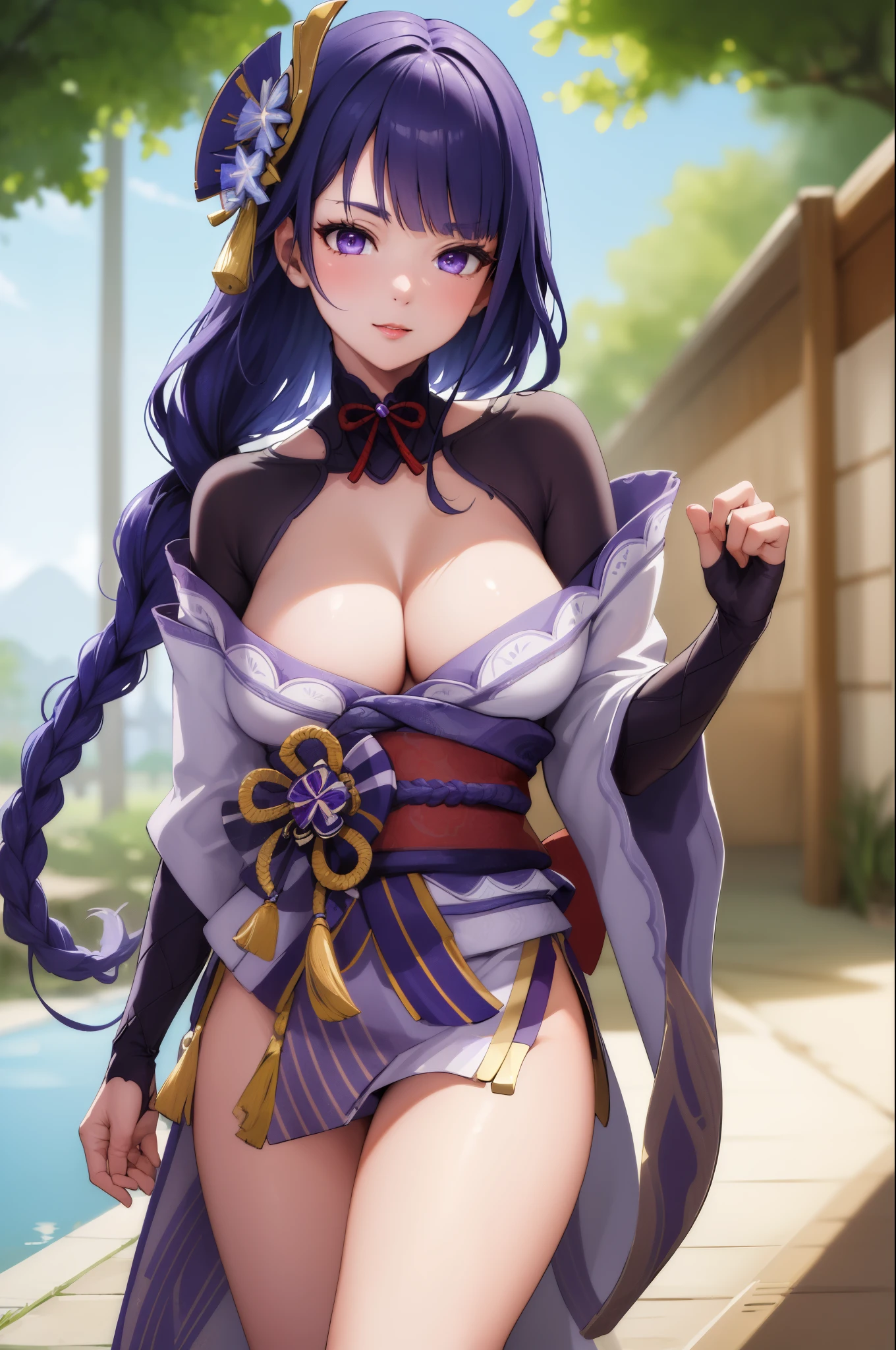 (masterpiece:1.3),(highly detailed:1.3),(highres:1.1),best quality,Ultra-detail, Raiden Shogun