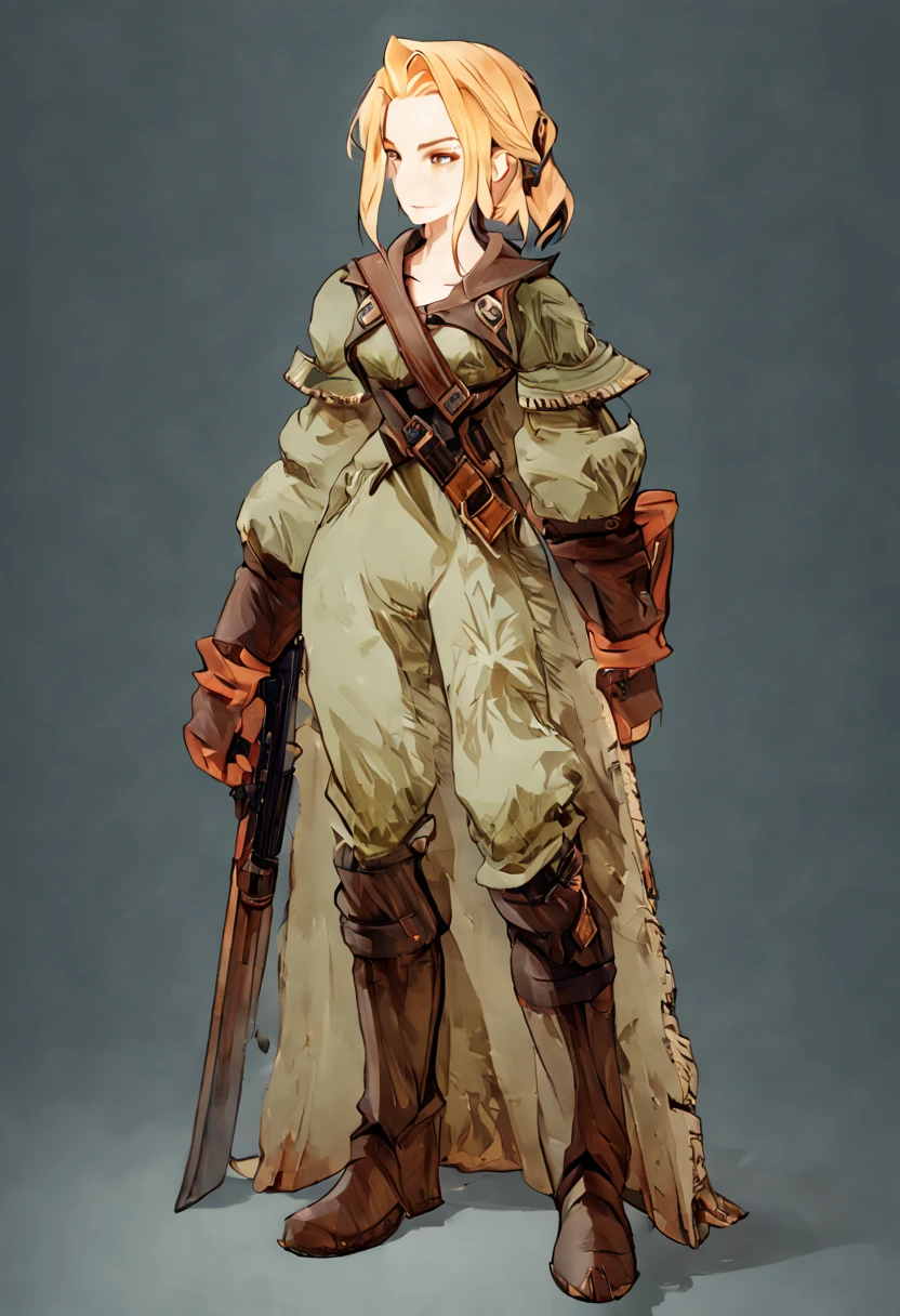 female ranger, full body, game art style, (masterpiece),  best quality, highres, 4k, 8k, Detailed Illustration, intricate detail, cinematic lighting, amazing quality, 1girl, fit female, amazing shading, soft lighting, facing camera, perfect eyes
