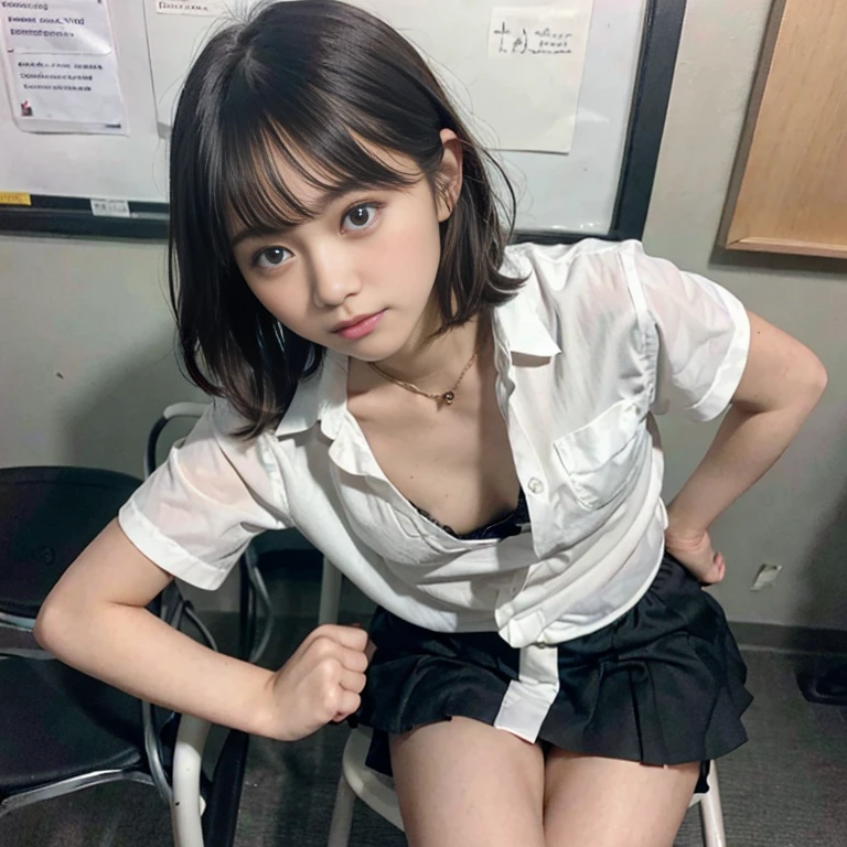  schoolgirl downblouse Downblouse, 15 years old school girl , munechira,(((small breasts - SeaArt  AI