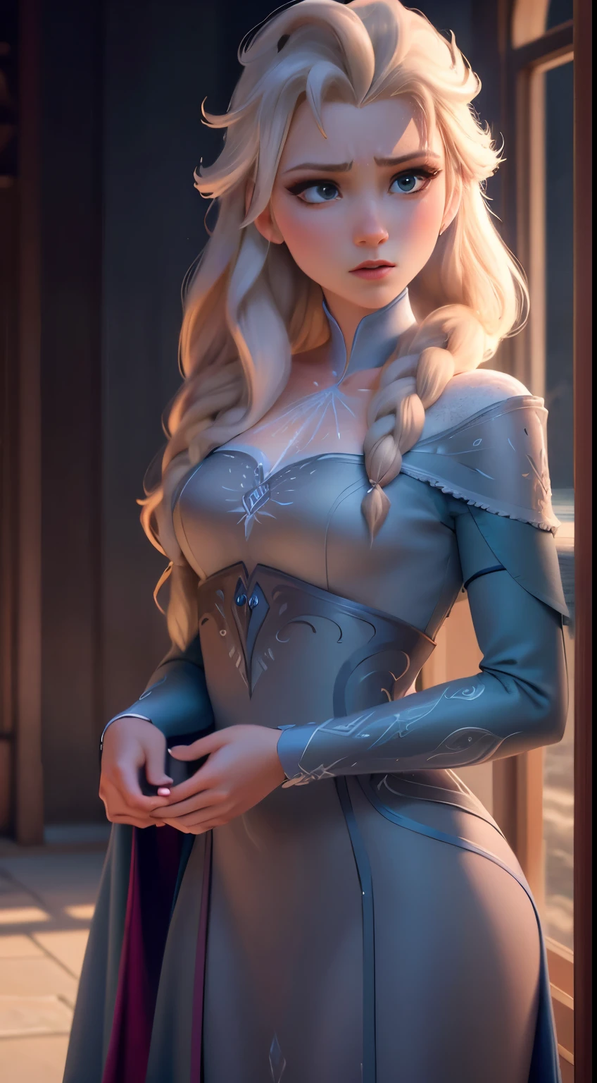 (elsa frozen-rose quartz SU mezclando modelos .) Highly detailed CG unity 8k wallpaper, style shot, complex, high detail, dramatic, highest quality movie still image, very detailed, masterpiece, best quality, character design, Elsa, Elsa from Frozen,Diamante Rosado fusión (( Dark style)), realistic ultra-detailed rendering style, natural light, sharp character design, (hard focus, 8k), (((natural skin texture))), 8k textures, soft cinematic lighting, adobe lightroom, dark room, hdr, Sophisticated, Elegant, Rich Detail, Sharp Focuilm Look) )), Soothing Tones, Detail Frenzy, Intricate Detail, Super Detail, Low Contrast, Soft Film Lighting, Dull Colors, Exposure Blending, HDR, Fade, 35mm, f/1.4, ISO64, f16, 25 sec.