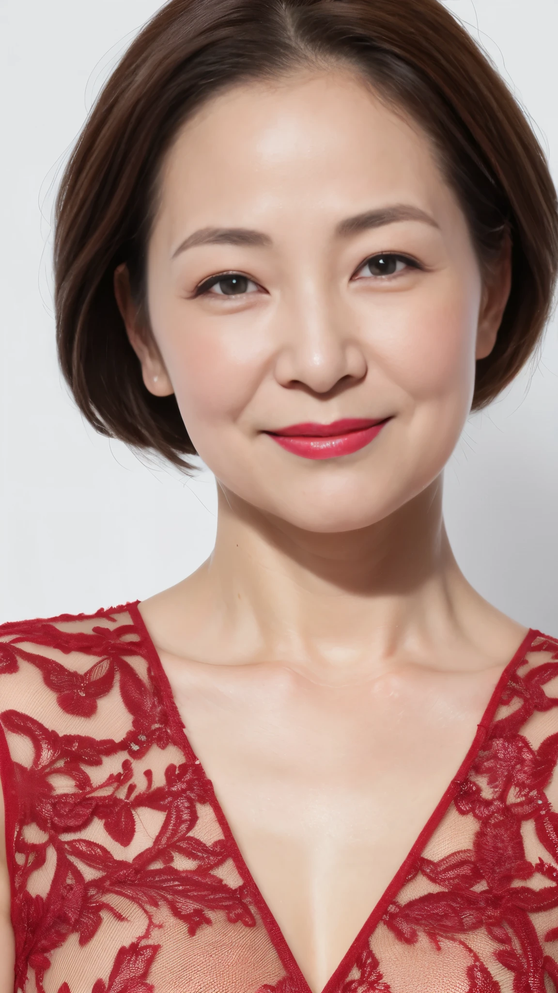 clear image, 36K, (((Remove the background))), gravure, (long face), Sharp look, describe the lips correctly, red lipstick, from the chest up, elderly AV actress, old face, highest quality, super detailed, realistic, super dense skin, perfect beauty, (1 Japanese mature woman), (Erotic), 100 years old, big breasts, Bewitching, Glamour, Sexy, pure white skin, looking at the viewer,