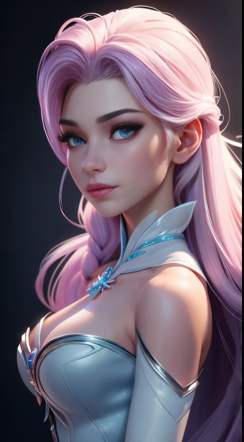 (elsa frozen-rose quartz SU mezclando modelos .) (ultra FUSIÓN) Highly detailed CG unity 8k wallpaper, style shot, complex, high detail, dramatic, highest quality movie still image, very detailed, masterpiece, best quality, character design, Elsa, Elsa from Frozen,Diamante Rosado fusión (( Dark style)), realistic ultra-detailed rendering style, natural light, sharp character design, (hard focus, 8k), (((natural skin texture))), 8k textures, soft cinematic lighting, adobe lightroom, dark room, hdr, Sophisticated, Elegant, Rich Detail, Sharp Focuilm Look) )), Soothing Tones, Detail Frenzy, Intricate Detail, Super Detail, Low Contrast, Soft Film Lighting, Dull Colors, Exposure Blending, HDR, Fade, 35mm, f/1.4, ISO64, f16, 25 sec.