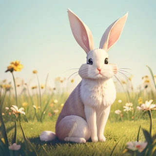 Rabbit thinking and worrying lost rabbit confused rabbit