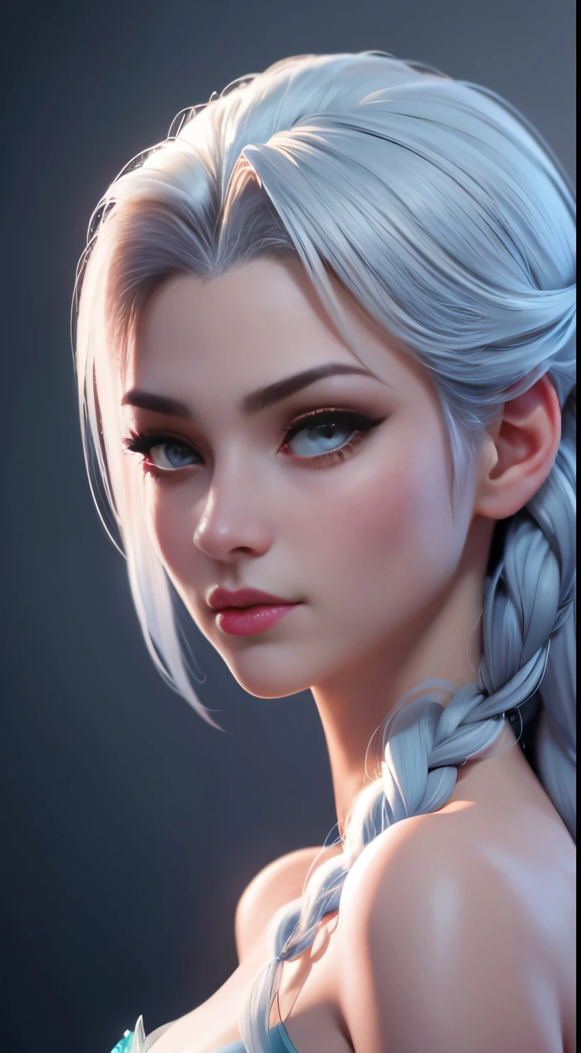 (elsa frozen-GarnetSU mezclando modelos .) (ultra FUSIÓN) Highly detailed CG unity 8k wallpaper, style shot, complex, high detail, dramatic, highest quality movie still image, very detailed, masterpiece, best quality, character design, Elsa, Elsa from Frozen,Diamante Rosado fusión (( Dark style)), realistic ultra-detailed rendering style, natural light, sharp character design, (hard focus, 8k), (((natural skin texture))), 8k textures, soft cinematic lighting, adobe lightroom, dark room, hdr, Sophisticated, Elegant, Rich Detail, Sharp Focuilm Look) )), Soothing Tones, Detail Frenzy, Intricate Detail, Super Detail, Low Contrast, Soft Film Lighting, Dull Colors, Exposure Blending, HDR, Fade, 35mm, f/1.4, ISO64, f16, 25 sec.