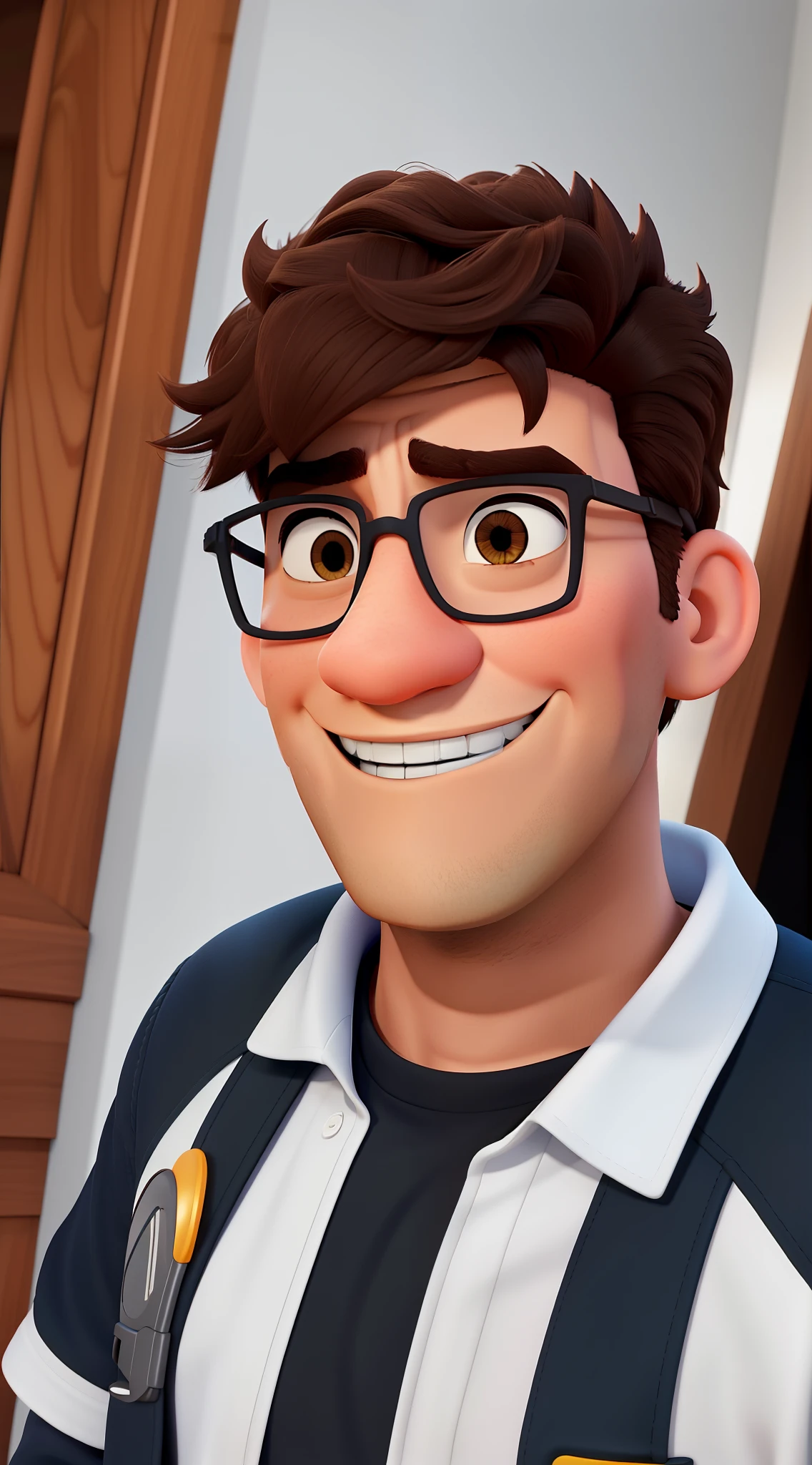 Um homem estilo disney pixar, alta qualidade, melhor qualidade